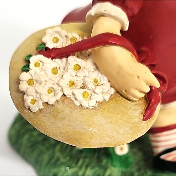 Vintage Campbells Kids Collection "Picking Daisies" Girl Figurine w/Flowers Hat - Picture 6 of 8